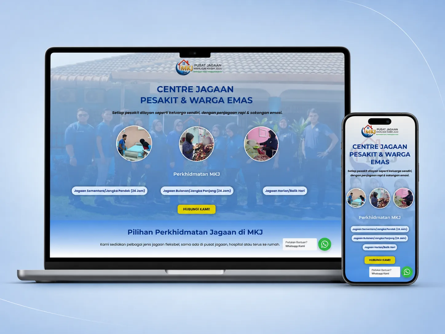 Mahligai Kasih Juju landing page